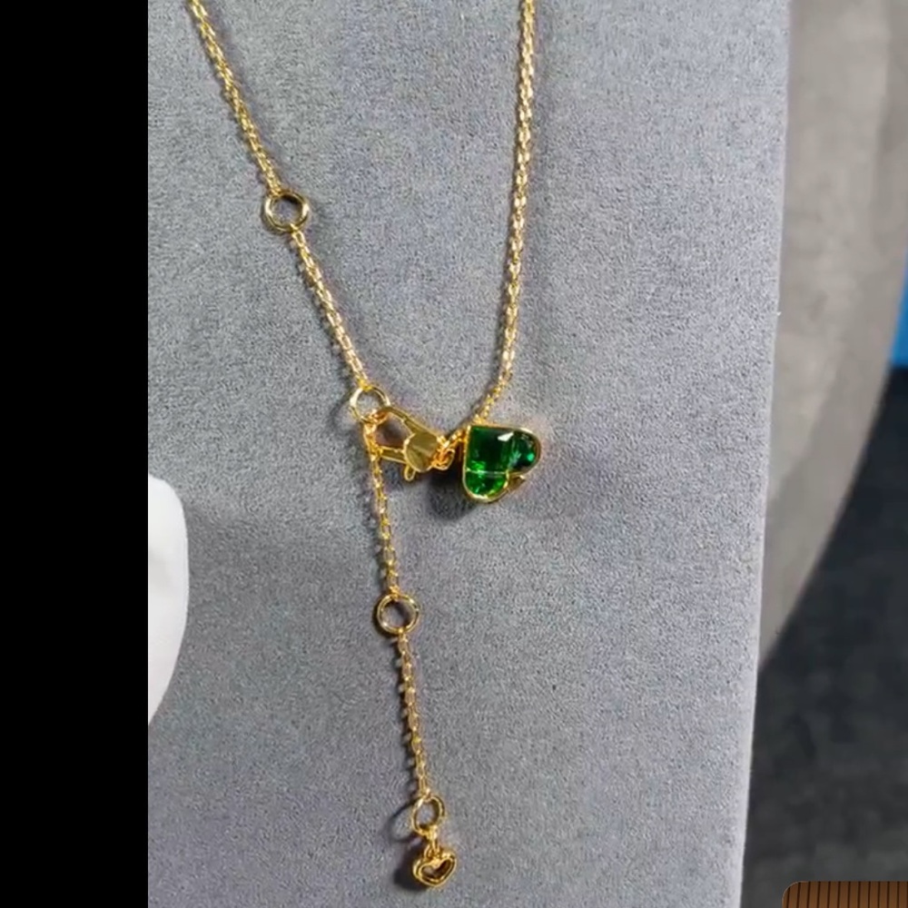 Kate Spade Green Spade Crystal Necklace $69 NEW